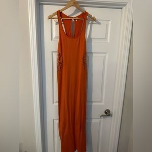 Rip Curl maxi dress with crochet waist cut outs